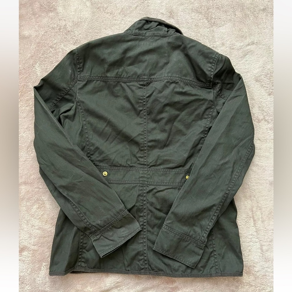 J Crew Women’s Relaxed Boyfriend Field Jacket Style Army Green Size Xsmall - Picture 10 of 10